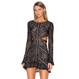 For love and lemons emerie dress in black